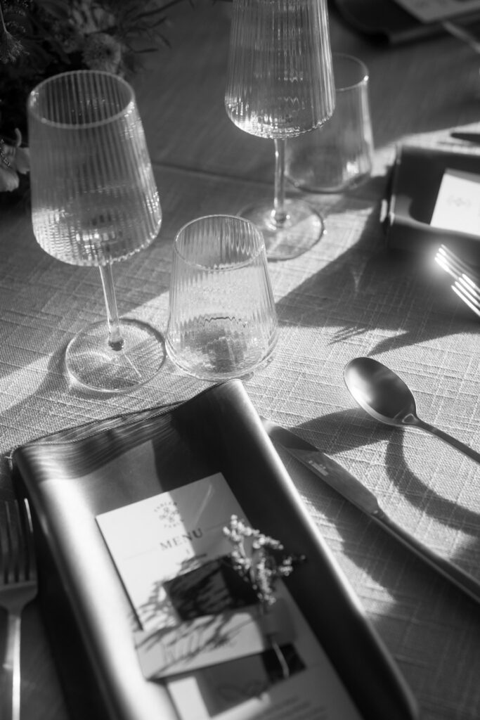 wedding table details