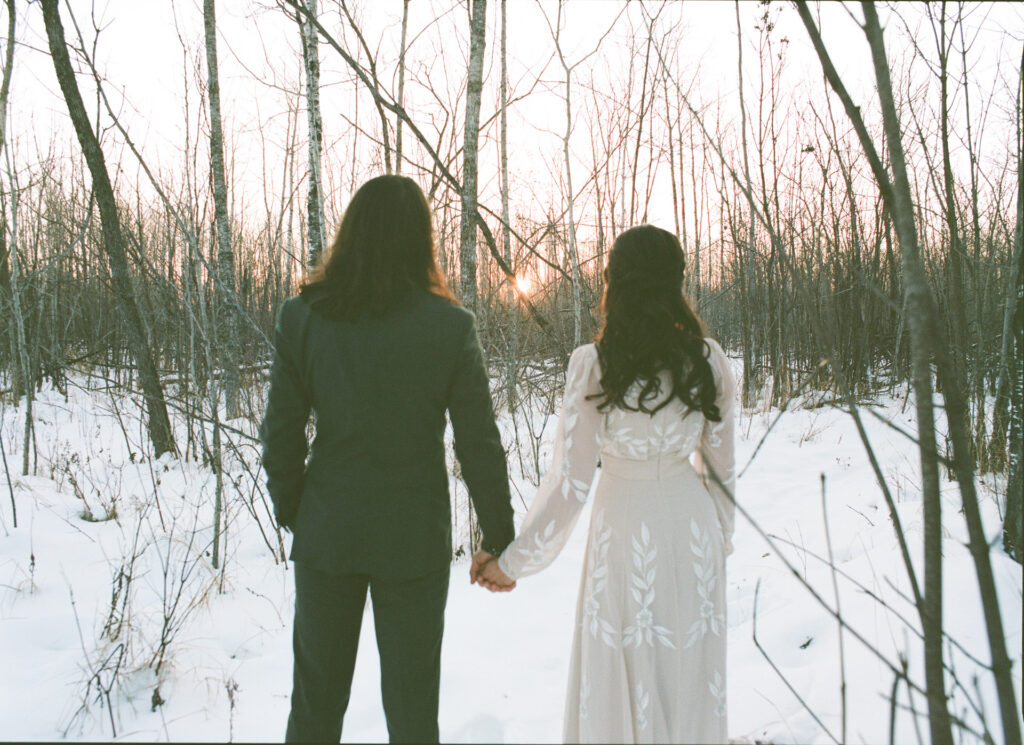 At Home Winter Elopement on Film