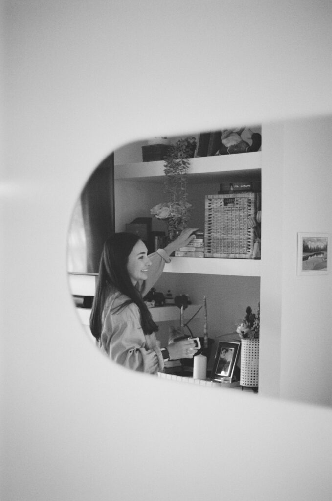 girl in mirror reflection