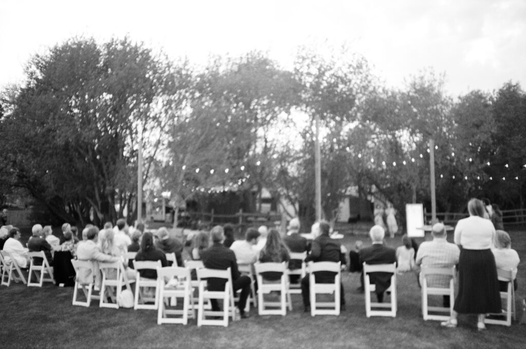 outdoor wedding speeches