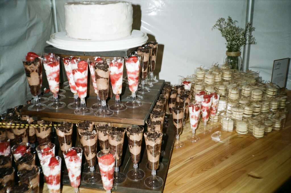 wedding dessert table