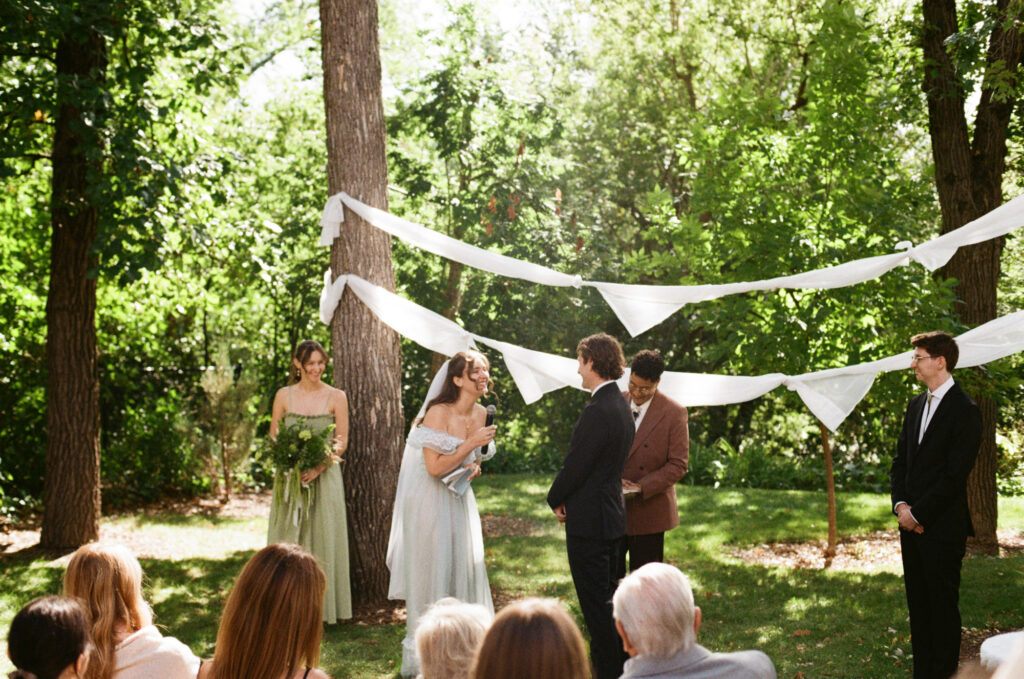 wedding ceremony on 35mm film