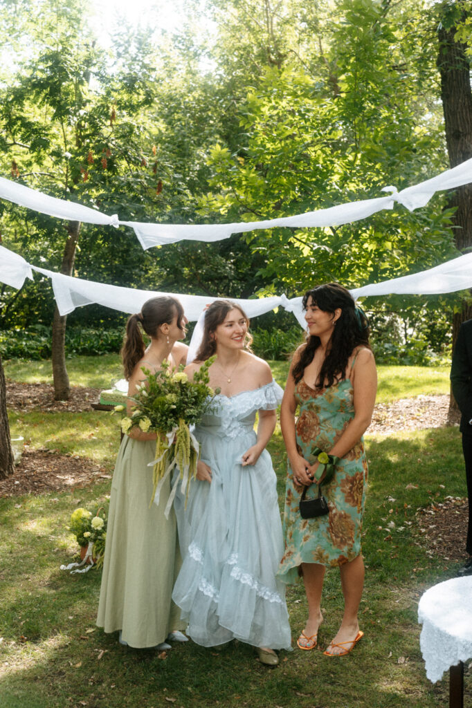 candid documentary-style wedding photography of bride