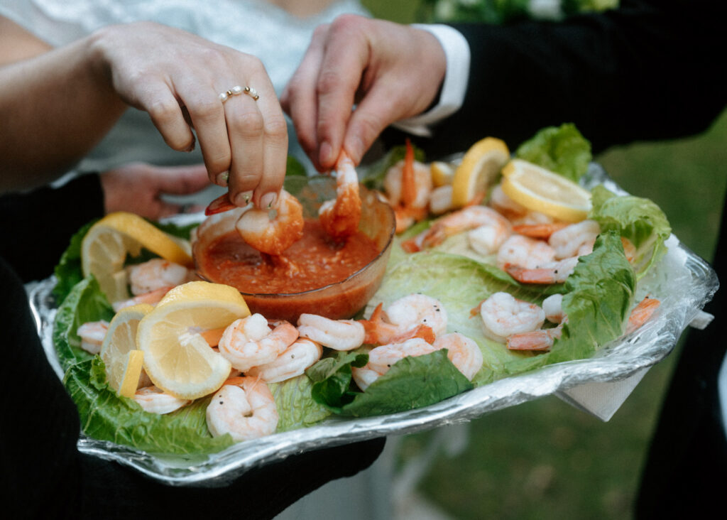 wedding appetizers - shrimp