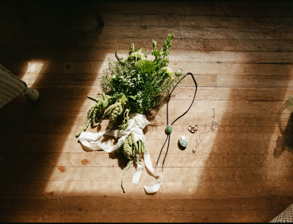 wedding detail photo on medium format film
