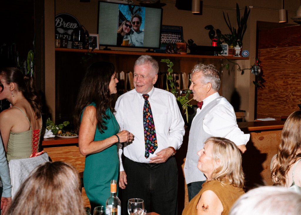 documentary-style photo at wedding reception