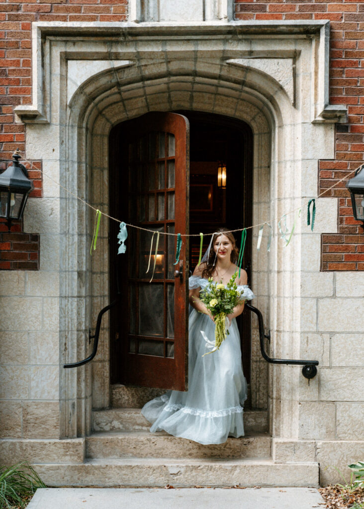 bride walking down aisle