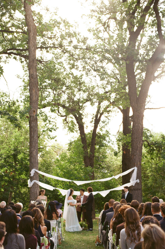 wedding ceremony on 35mm film